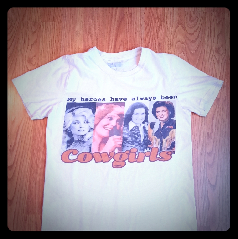 My heros have always been cowgirls Gina tee